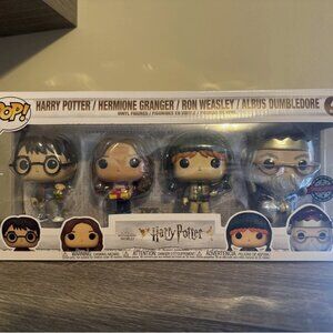 Funko Pop 4 Pack - Harry Potter Hermione Granger Ron Weasley Albus Dumbledore